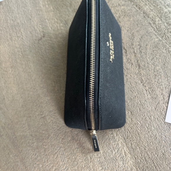 NWT kate spade Black Glitter Shimmy Small Cosmetics Bag NWT - Picture 4 of 11